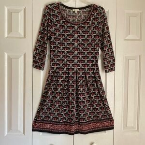 Max Studio red, black, and white dress